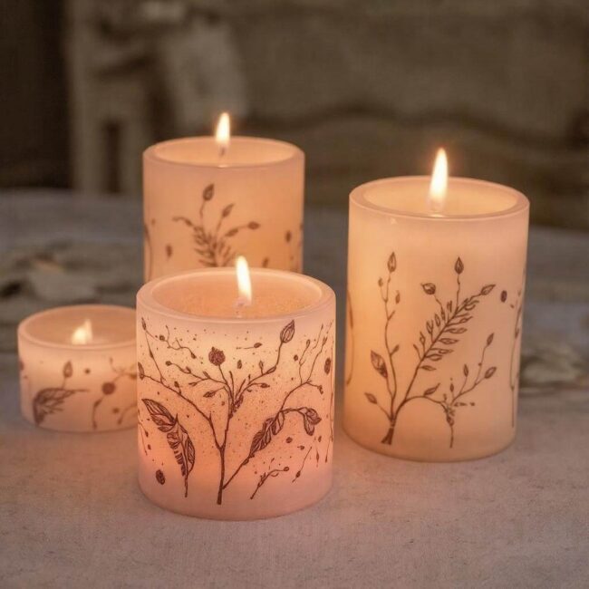 Zestaw do dekoracyjnych świec sojowych